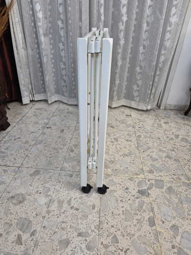 עריסה מתקפלת לתינוק שהופכת ללול, פתיחה מהירה ללא הרכבה - לבן
