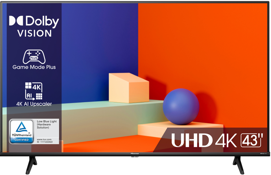 טלוויזיה "LED 4K 43 הייסנס דגם 43A6K