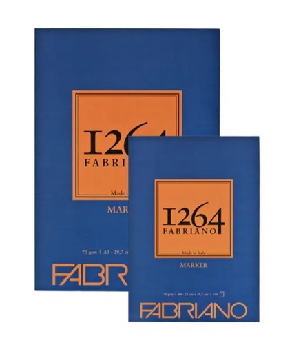 בלוק נייר FABRIANO למרקרים (מגוון גדלים לבחירה)