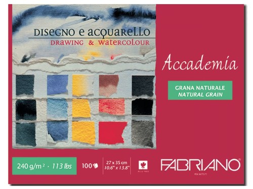 בלוק נייר 240 גרם לציור ורישום ACCADEMIA , גודל A4
