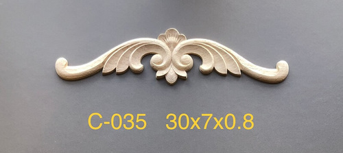 עיטור עץ מסוגנן, 30X7 דגם C-035