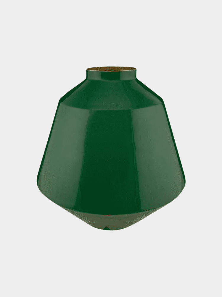 PIP STUDIO Home Decor אגרטל מתכת ירוק גובה 35 ס"מ קוטר 35 ס”מ