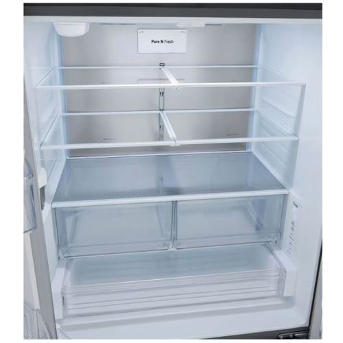 מקרר 3 דלתות מקפיא תחתון 750 ליטר LG GMZ765 נירוסטה מושחרת