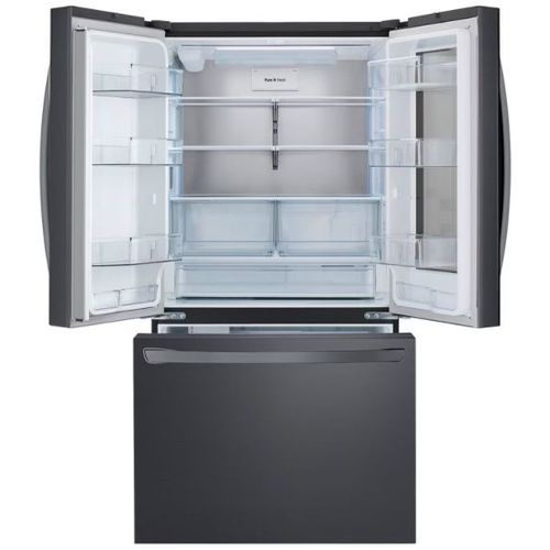 מקרר 3 דלתות מקפיא תחתון 750 ליטר LG GMZ765 נירוסטה מושחרת