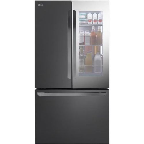מקרר 3 דלתות מקפיא תחתון 750 ליטר LG GMZ765 נירוסטה מושחרת