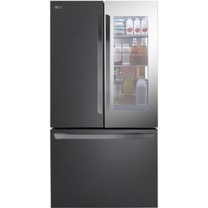מקרר 3 דלתות מקפיא תחתון 750 ליטר LG GMZ765 נירוסטה מושחרת