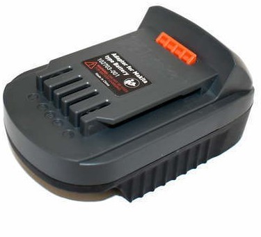 מתאם עבור סוללות מקיטה 18V מאפשר לעבוד עם הכלים Hunter 18V‏