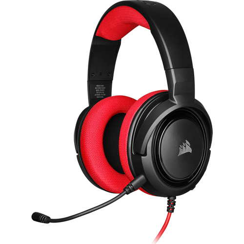אוזניות גיימינג HS35 STEREO בצבע אדום