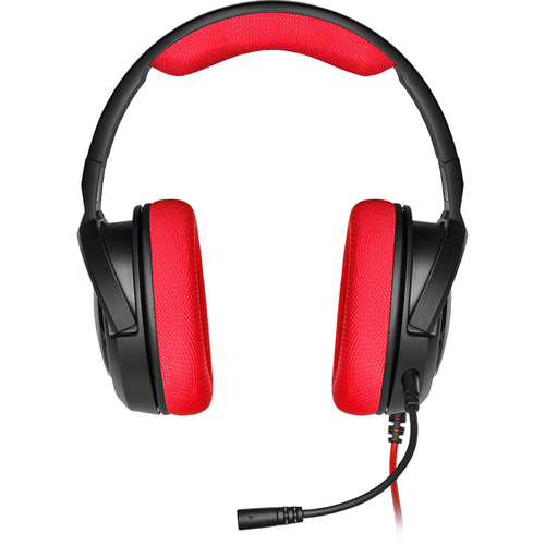 אוזניות גיימינג HS35 STEREO בצבע אדום
