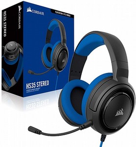 אוזניות גיימינג HS35 STEREO בצבע כחול
