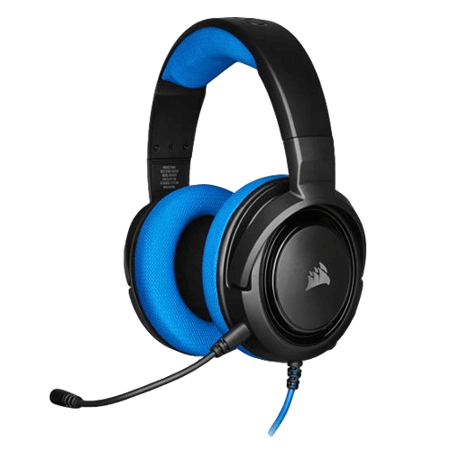אוזניות גיימינג HS35 STEREO בצבע כחול