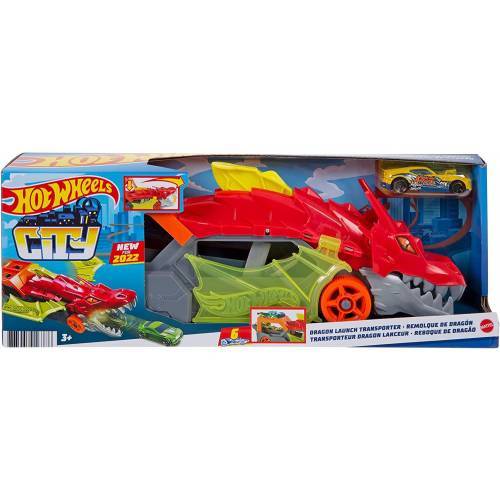 הוט ווילס משאית דרקון מובילת מכוניות – HOT WHEELS