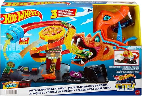 מסלול מכוניות קוברה נגד פיצריה - Hot Wheels City