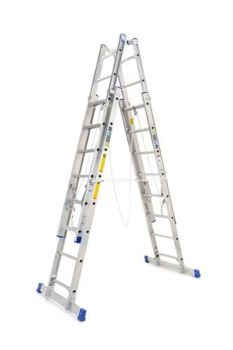 סולם אלומניום עד 4.1 מטר דו