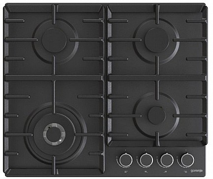 כיריים גז 4 להבות גורנייה Gorenje - צבע שחור מט דגם GW642AB