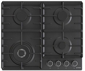 כיריים גז 4 להבות גורנייה Gorenje - צבע שחור מט דגם GW642AB