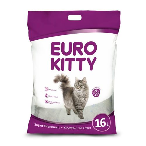EURO KITTY חול קריסטל - חול לחתולים