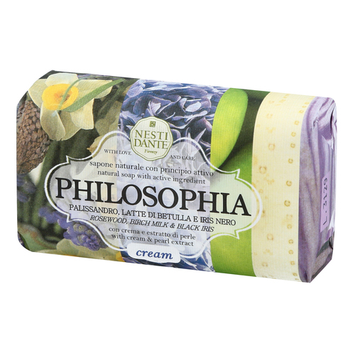 סבון מוצק Cream רוזווד, איריס שחור ופנינה - Philosophia