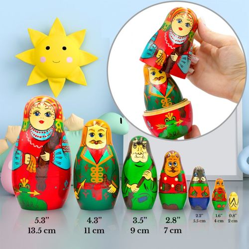 בבושקה מטריושקה 7 חלקים רפונזל 7102