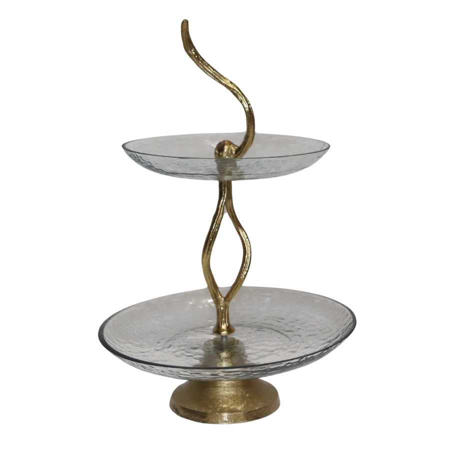 סלסלה 2 קומות ידית נחושת (28 ס"מ + 22 ס"מ) Y.C.031111