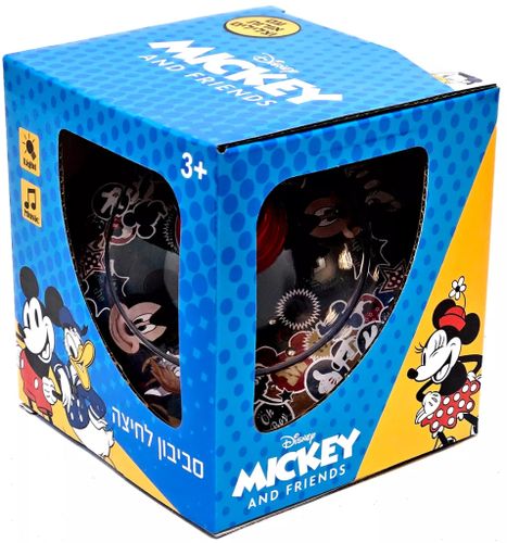 סביבון לחיצה גדול עם אורות וצלילים - מיקי מאוס