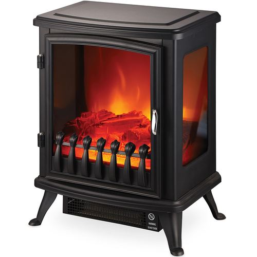 קמין חימום חשמלי דקורטיבי חזית זכוכית Electro Hanan 1800W דגם EL-4300