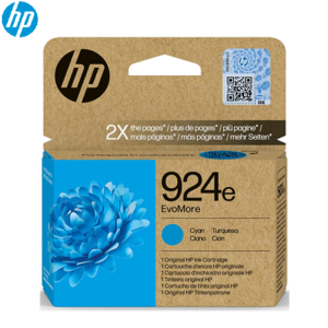מחסנית דיו צבע כחול 924e XL למדפסת HP 8133 , קיבולת הדפסה מוגדלת 800 עמודים