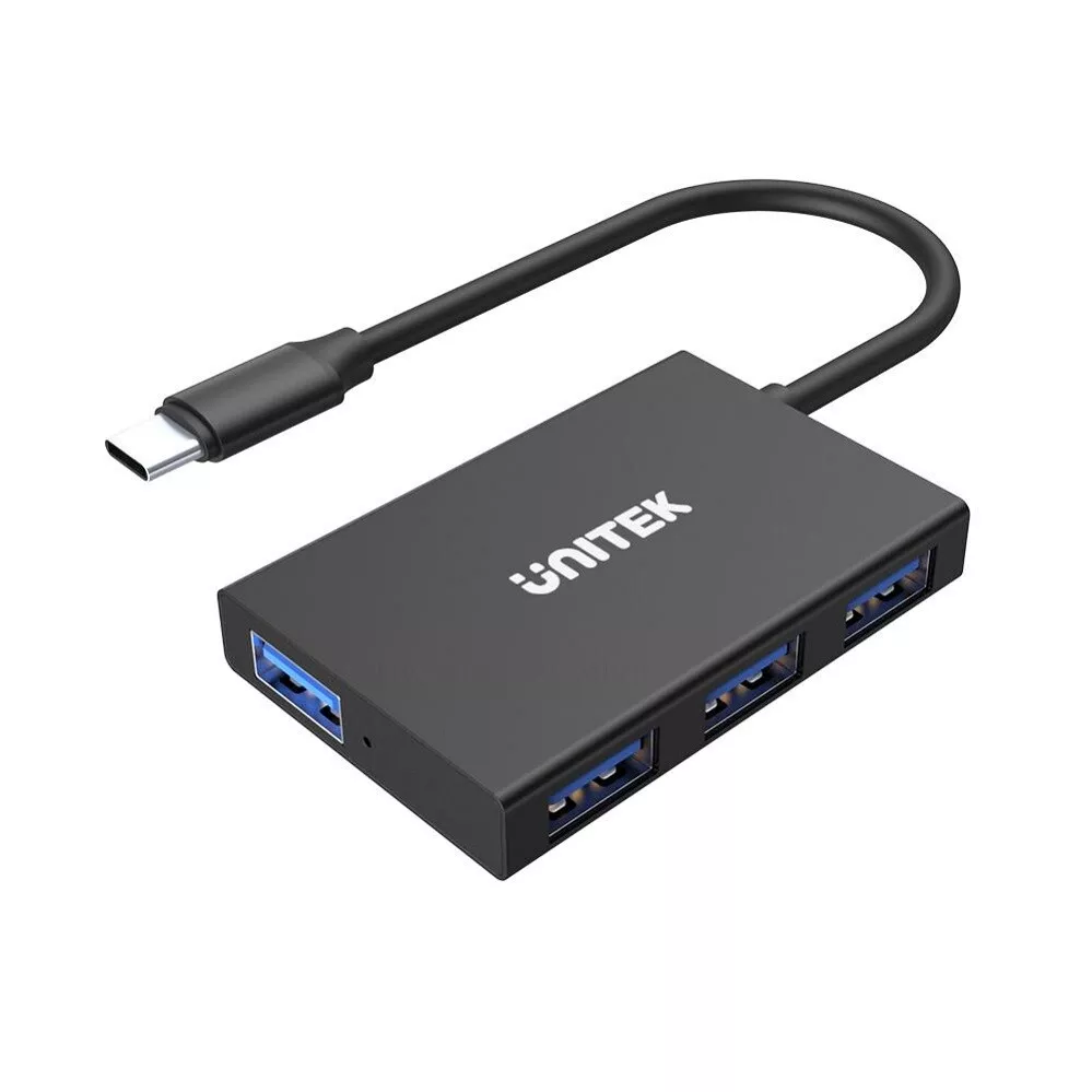 מתאם ומפצל Unitek USB Type-c Hub for 4 Port USB3