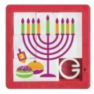 פאזל הזזה קטן - חנוכה