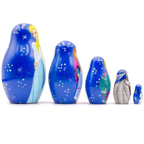 בבושקה מטריושקה אנה ואלזה מקורית 5 חלקים 5126