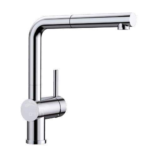 ברז מטבח נשלף בלנקו לינוס אס BLANCO LINUS-S 512402 כרום ניקל Galvanic Chrome | יבואן רשמי ניגא
