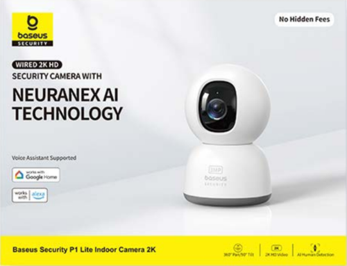מצלמת אבטחה Baseus Security P1 Lite Indoor Camera 2K