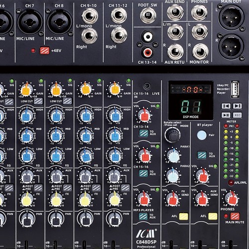 מיקסר 18 ערוצים עם אפקטים ICM MIX C1048DSP