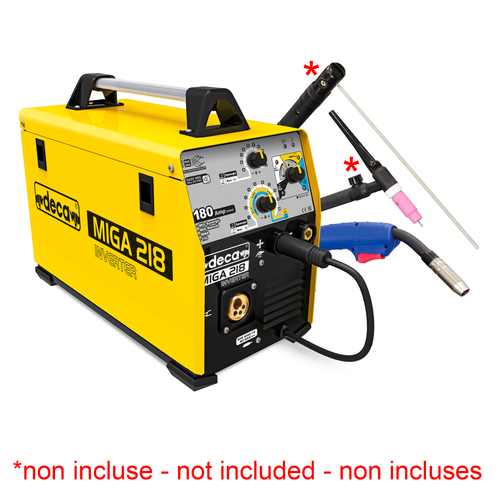רתכת MIG/TIG/MMA עם 180 אמפר חד פאזי אינוורטר סנרגטית Deca MIGA218
