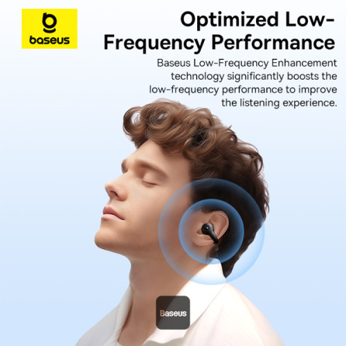 אוזניות אלחוטיות לספורט Baseus AirGo AS01 - צבע שחור