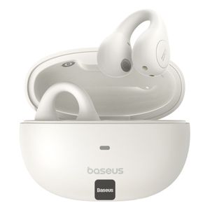 אוזניות אלחוטיות לספורט Baseus AirGo AS01 - צבע לבן