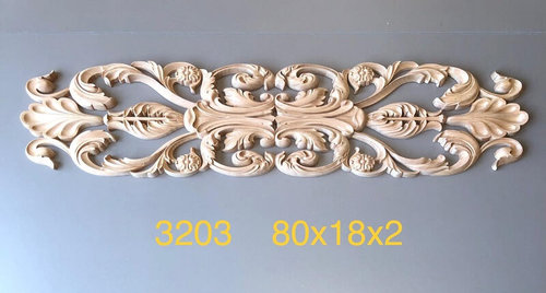 עיטור עץ מסוגנן, 80X18 דגם 3203