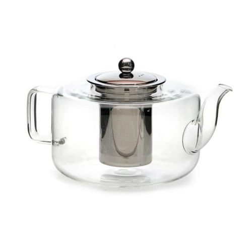 קנקן לתה מזכוכית עם מסננת