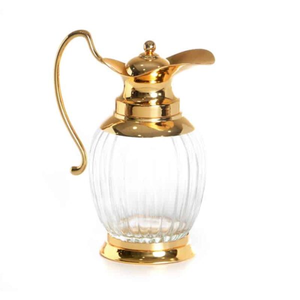 קנקן למים זכוכית זהב - 1.5 ליטר