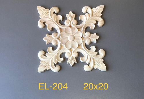 עיטור עץ מסוגנן, 20X20 דגם EL-204