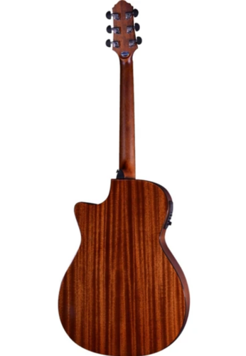 גיטרה אקוסטית מוגברת HG-250CE MH/BR עם Cutway בצבע חום מהגוני + תיק מרופד מבית CRAFTER