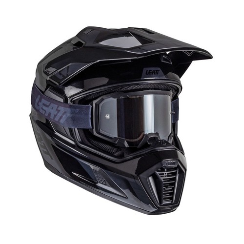 קסדה דו שימושית עם משקפי אבק מתנה ליט  - LEATT 8.5 ADV HELMET KIT STEALTH