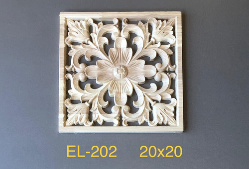 עיטור עץ מסוגנן, 20X20 דגם EL-202