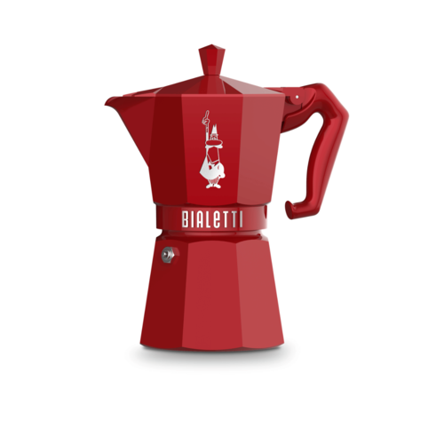 ‏מקינטה מוקה אקסקלוסיב ירוק אדום 6 Bialetti Exclusive - Red ביאלטי