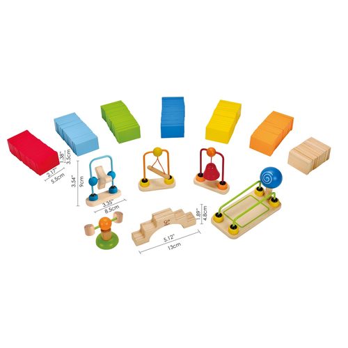 דומינו דינמי עץ (10 חלקים)  מבית HAPE