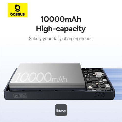 מטען נייד Baseus PicoGo 10000mAh 20W- צבע שחור