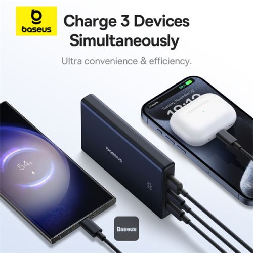 מטען נייד Baseus PicoGo 10000mAh 20W- צבע שחור