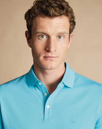 חולצת פולו -Tyrwhitt Pique Polo - Aqua