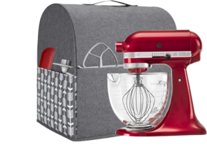 כיסוי אפור איכותי למיקסר Kitchenaid לדגמי 5 ל