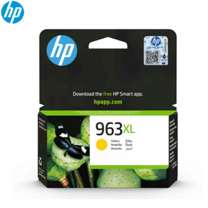מחסנית דיו צבע צהוב 963XL למדפסות סדרה HP 9010/9020, קיבולת הדפסה מוגדלת 1,600 עמודים